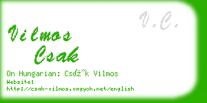 vilmos csak business card